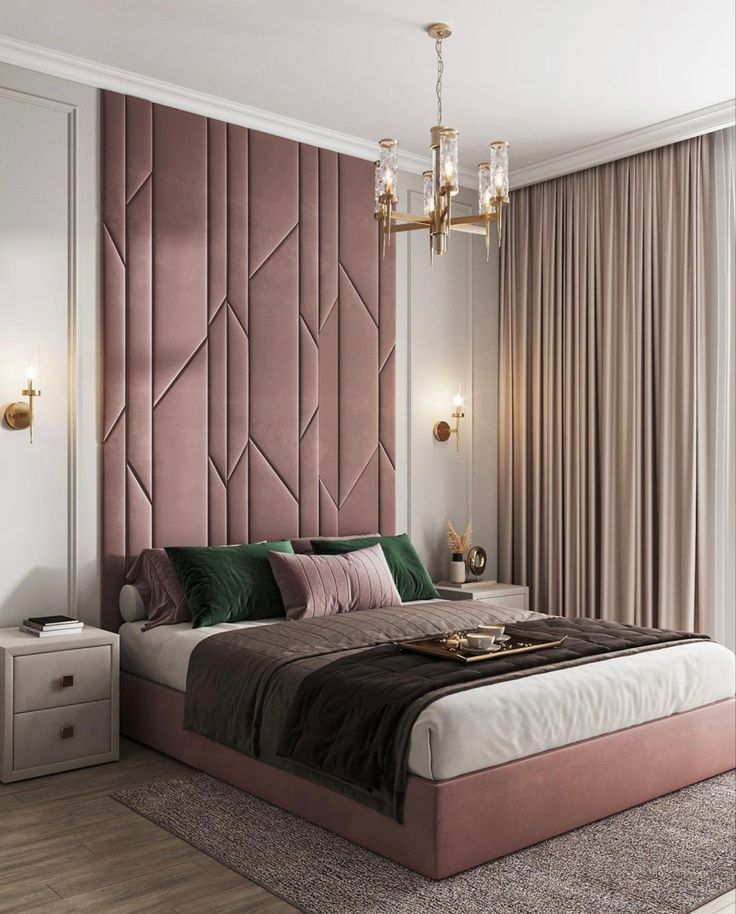 Custom Upholstered Headboards Wall Panels & Bed Frames Any Size! Custom Made - Easy to Install - DWU15