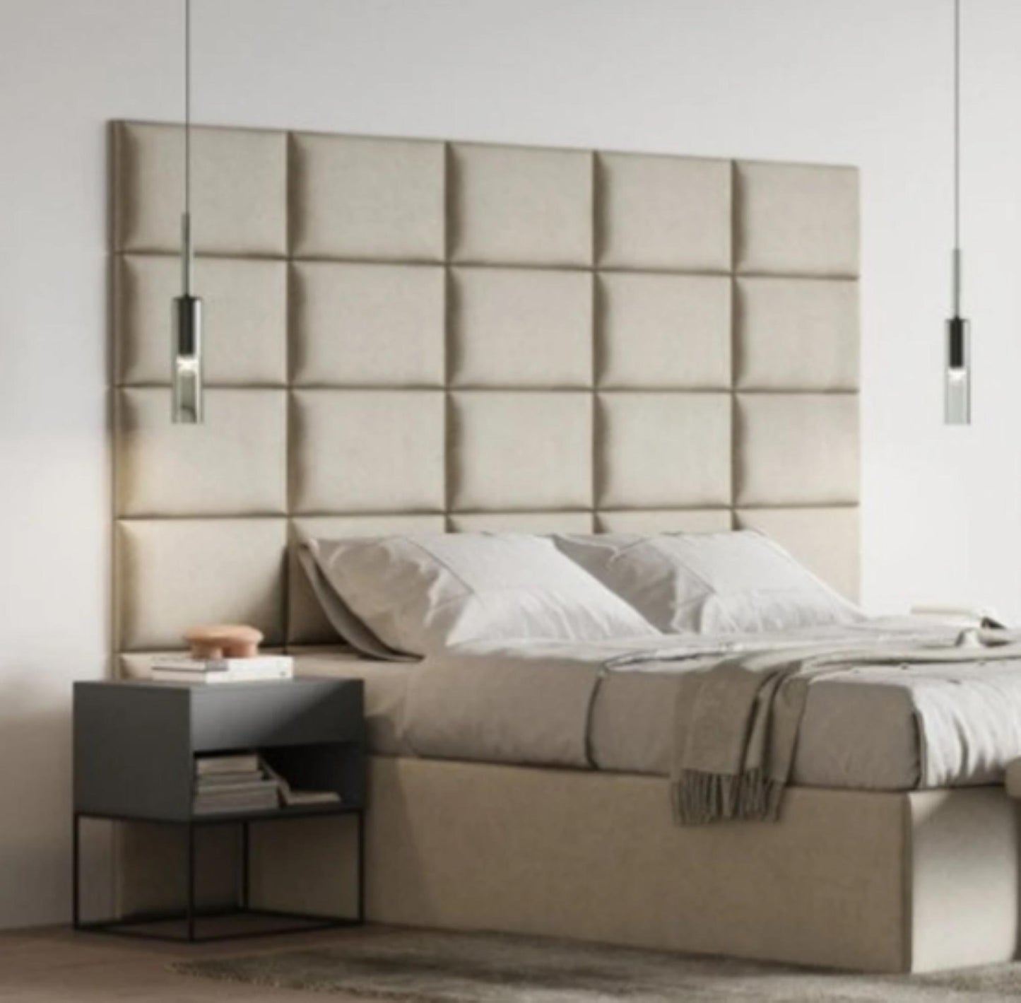 Custom Upholstered Headboards Wall Panels & Bed Frames Any Size! Custom Made - Easy to Install - DWU34