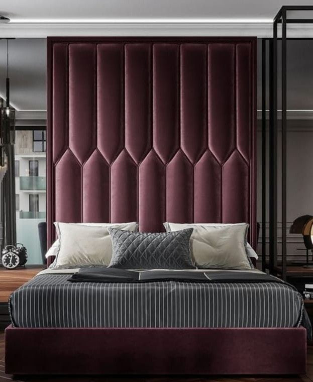 Upholstered Headboards Wall Panels & Bed Frames Any Size! Custom Made Easy to Install - DWU74