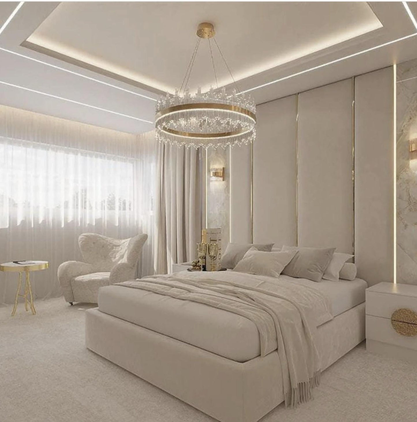 Custom Upholstered Headboards Wall Panels & Bed Frames Any Size Easy to Install - DWU46
