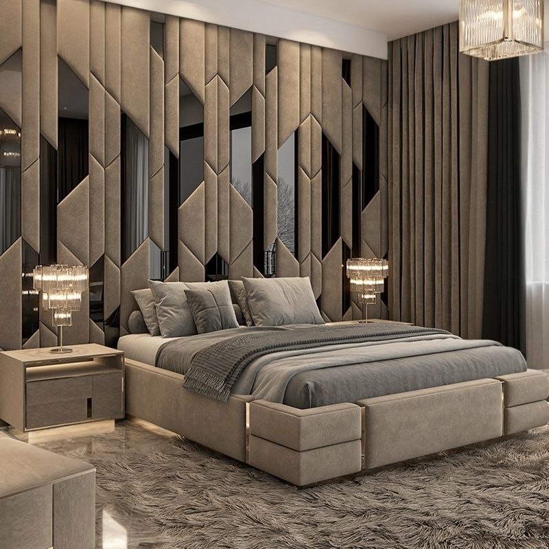 Custom Upholstered Headboards Wall Panels & Bed Frames Any Size! Custom Made - Easy to Install - DWU94