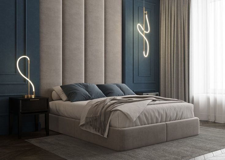 Custom Upholstered Headboards Wall Panels & Bed Frames Any Size! Custom Made To Your Desire - Any Design! Easy to Install - DWU16
