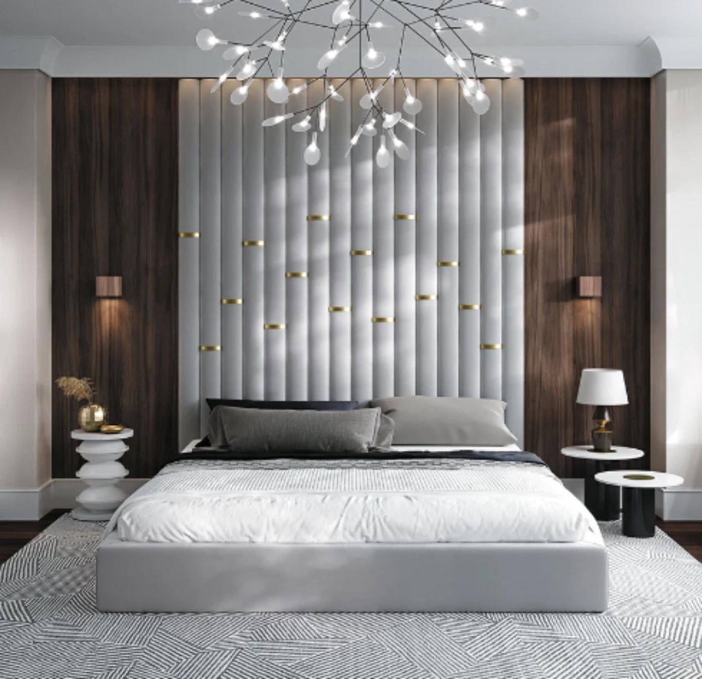 Custom Upholstered Headboards Wall Panels & Bed Frames Any Size! Custom Made - Easy to Install - DWU25