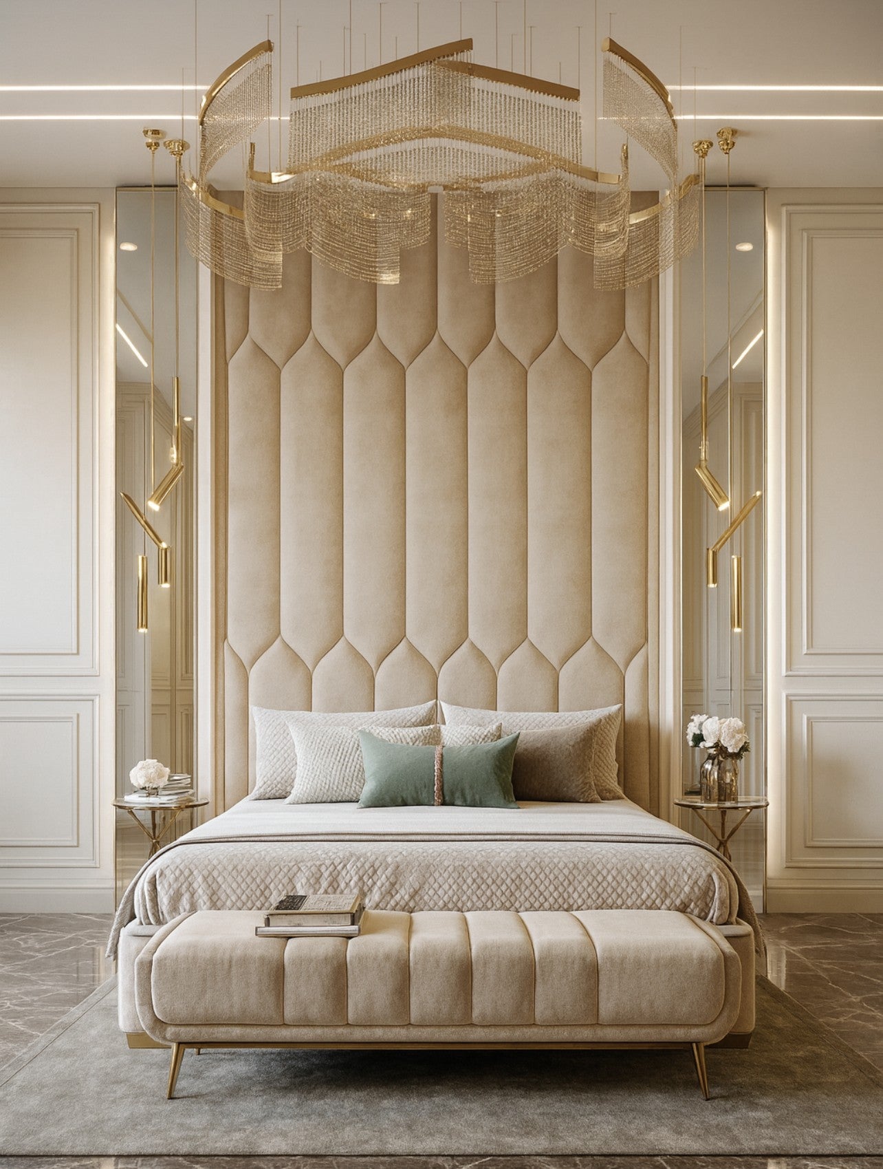 Upholstered Headboards Wall Panels & Bed Frames Any Size! Custom Made Easy to Install - DWU101