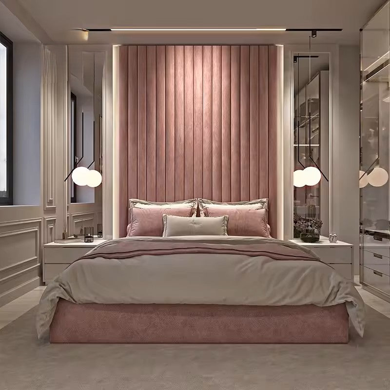 Custom Upholstered Headboards Wall Panels & Bed Frames Any Size! Custom Made - Easy to Install - DWU113