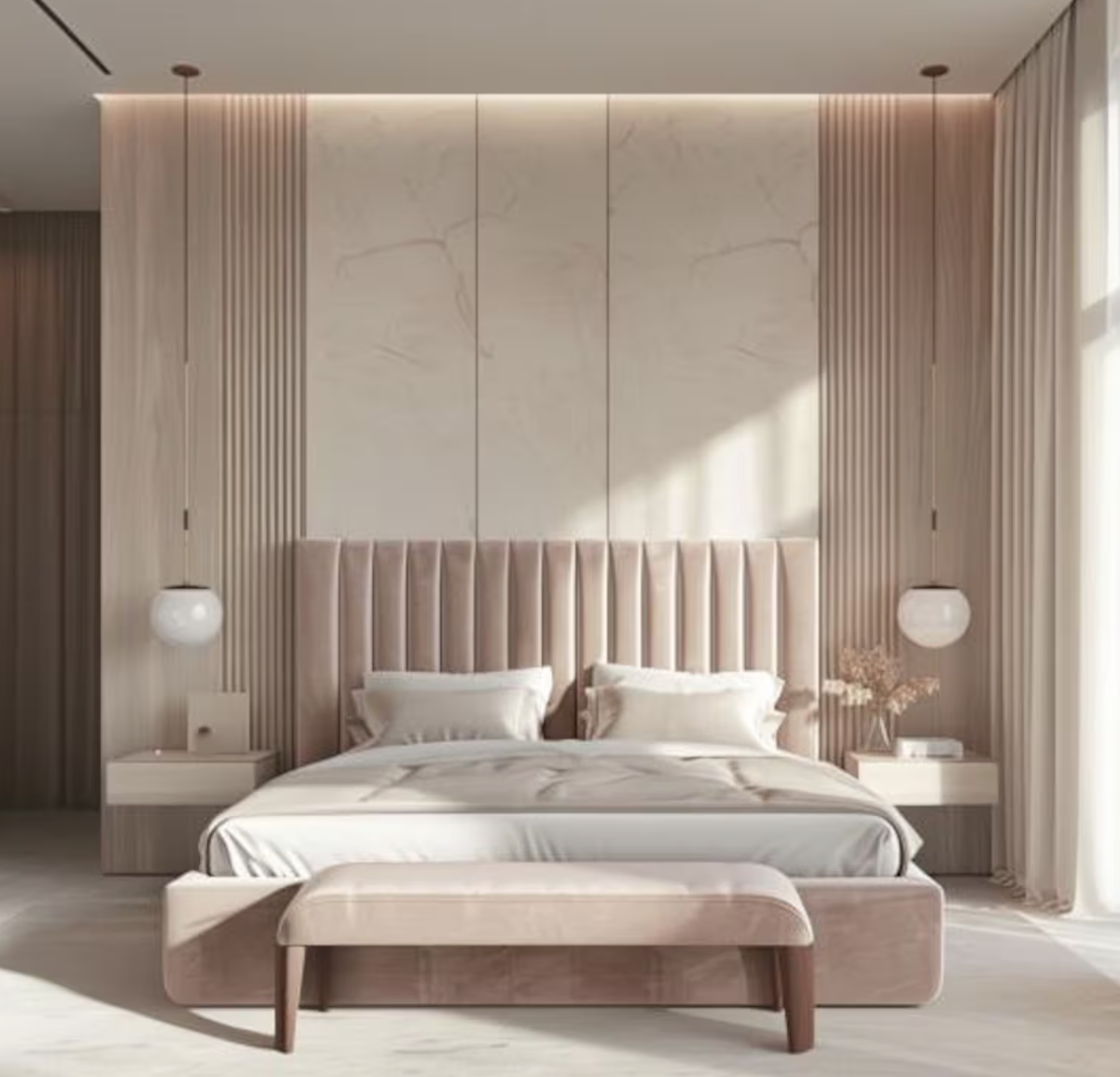 Custom Upholstered Headboards Wall Panels & Bed Frames Any Size! Custom Made To Your Desire - Easy to Install - DWU93