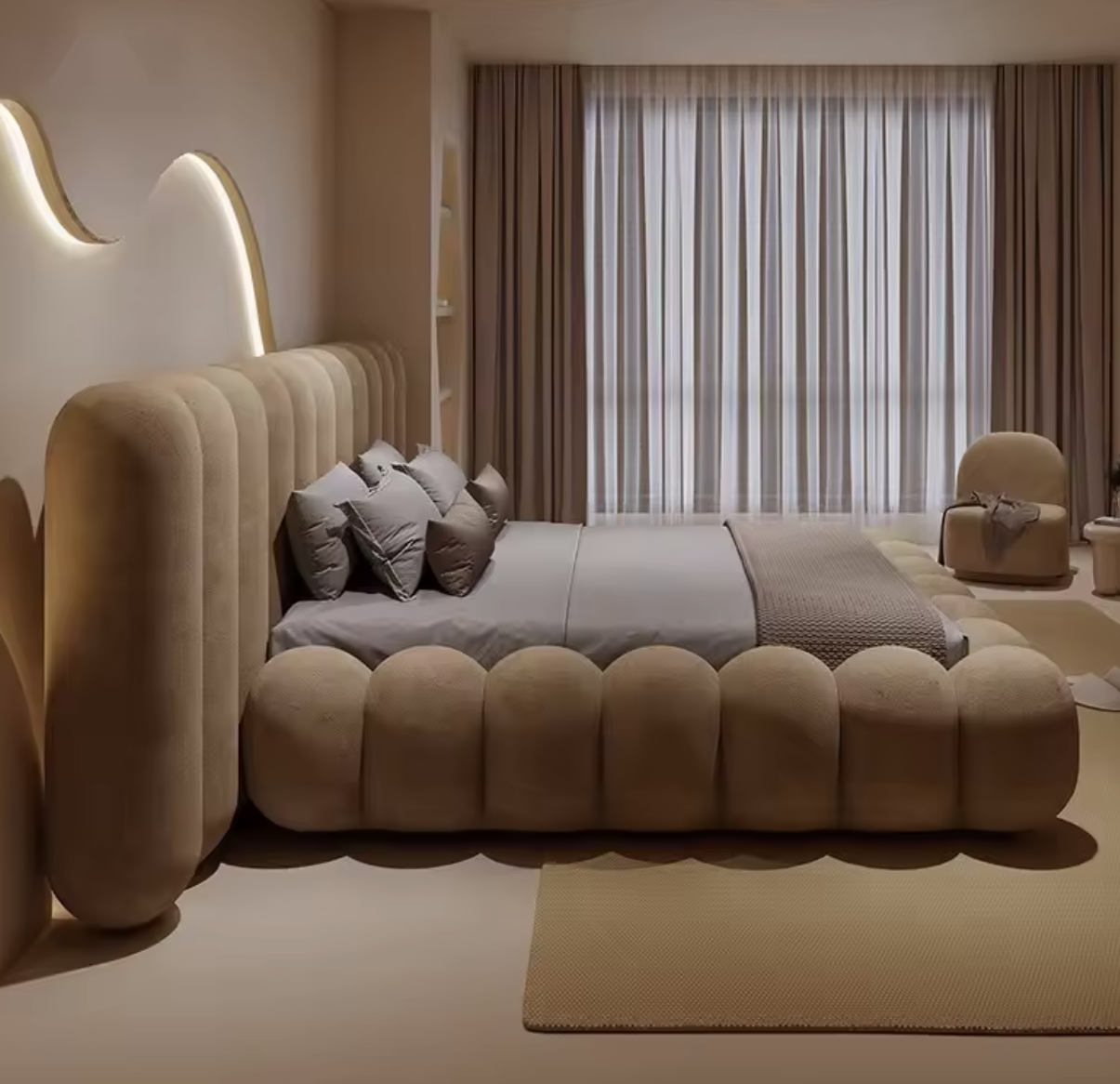 Upholstered Headboards Wall Panels & Bed Frames Any Size! - DWU66