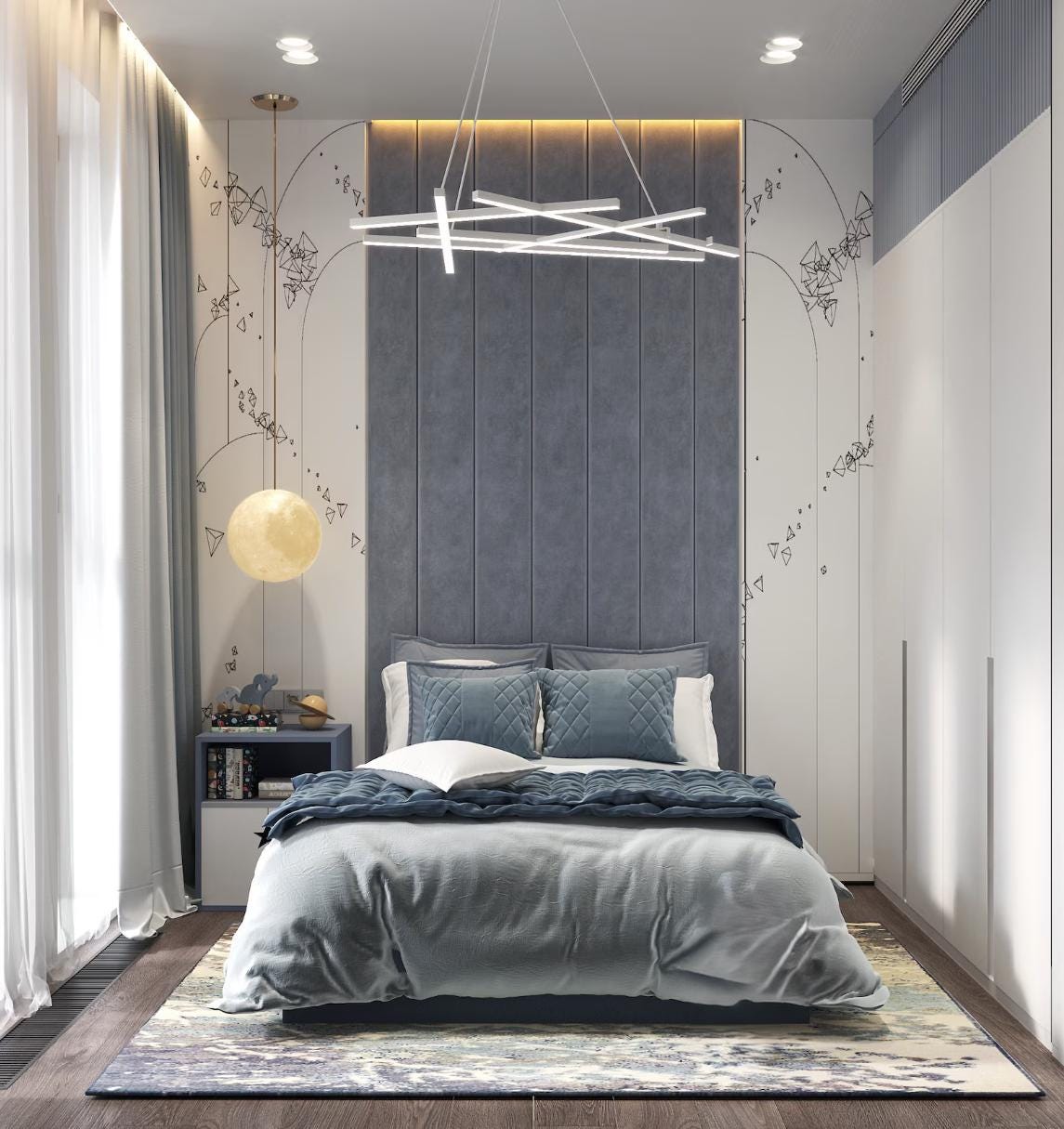 Custom Upholstered Headboards Wall Panels & Bed Frames Any Size! Made To Your Needs - Any Design! Wall Decor - Easy to Install- DWU56