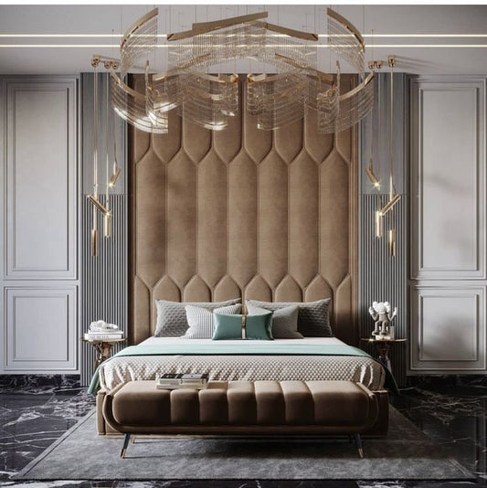 Upholstered Headboards Wall Panels & Bed Frames Any Size! Custom Made Easy to Install - DWU87