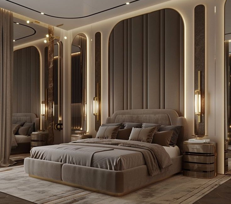 Custom Upholstered Headboards Wall Panels & Bed Frames Any Size! Custom Made - Easy to Install - DWU73