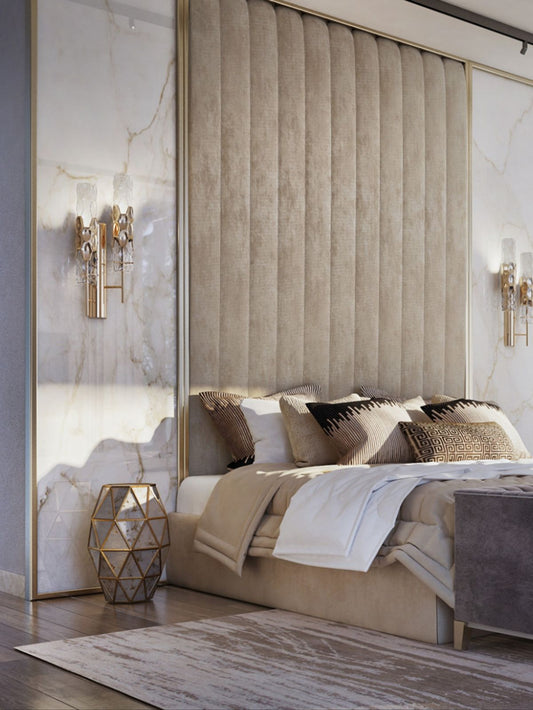 Upholstered Headboards Wall Panels & Bed Frames Any Size! Custom Made Easy to Install - DWU86