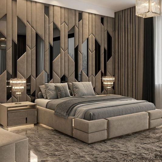 Custom Upholstered Headboards Wall Panels & Bed Frames Any Size! Custom Made - Easy to Install - DWU94