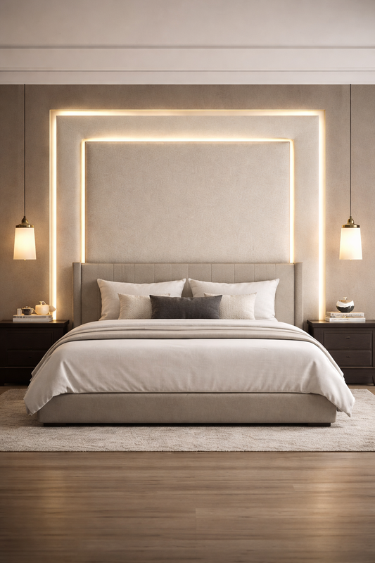 Custom Upholstered Headboards Wall Panels & Bed Frames Any Size! Custom Made To Your Desire - Easy to Install - DWU100