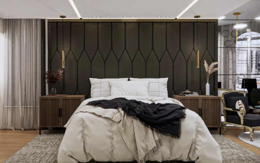 Upholstered Headboards Wall Panels & Bed Frames Any Size! Custom Made Easy to Install - DWU89