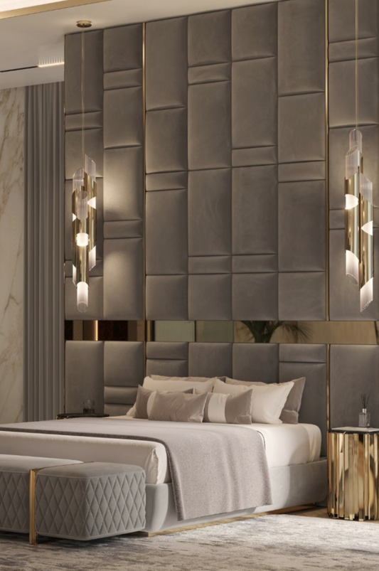 Custom Upholstered Headboards Wall Panels & Bed Frames Any Size! Custom Made - Easy to Install - DWU96