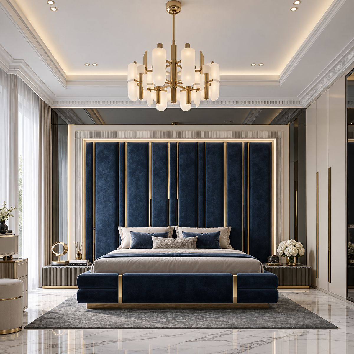 Custom Upholstered Headboards Wall Panels & Bed Frames Any Size! Custom Made - Easy to Install - DWU110