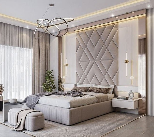 Custom Upholstered Headboards Wall Panels & Bed Frames Any Size! Custom Made - Easy to Install - DWU76