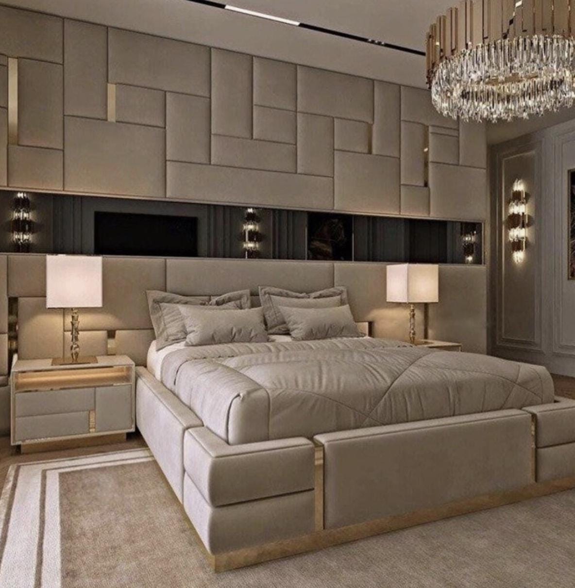 Custom Upholstered Headboards Wall Panels & Bed Frames Any Size! Custom Made Easy to Install - DWU27